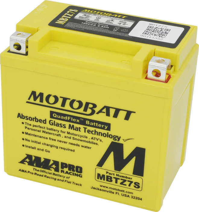 MOTOBATT Quadflex AGM Batteries for PWC / Personal Watercraft | MBTZ7S | 491-1003