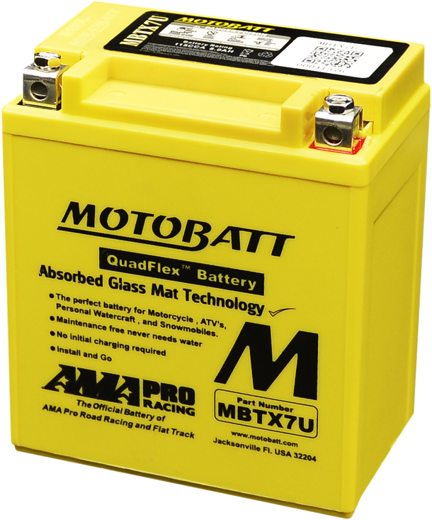 MOTOBATT Quadflex AGM Batteries for PWC / Personal Watercraft | MBTX7U | 491-1014