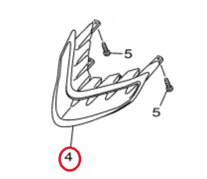 YAMAHA OEM Center Ornament F2M-U517V-00-00