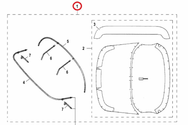 YAMAHA OEM Canvas Set Awning F3A-U3104-30-00