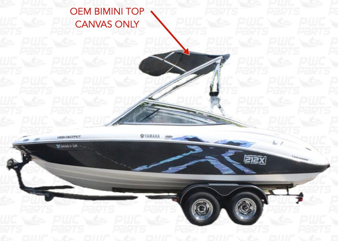 Yamaha OEM Bimini Top Awning Canvas - 2008 212x California / 2008 212x F2G-U3131-00-00