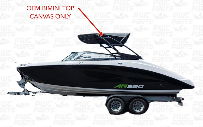 Yamaha OEM Bimini Top Canvas Set Ur For Ync5 - 2022 Ar250 California / 2022 Ar250 F4Y-U3108-60-00