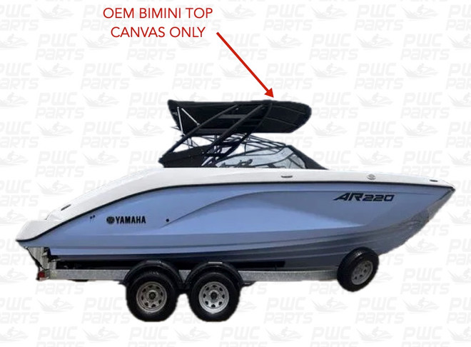 Yamaha OEM Bimini Top Replacement Canvas Set | Ur For NC7 - 2025 222xe F7G7 & More F4Y-U3108-10-00