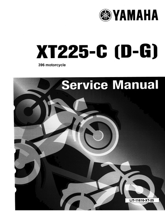 YAMAHA OEM Service Manual - 1992 - 2000 XT225 / SEROW - LIT-11616