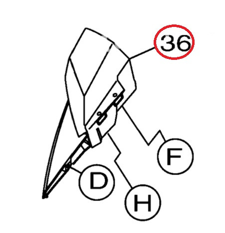 YAMAHA OEM Mirror Assembly 2 F4N-U590E-C0-00