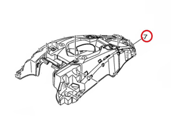 YAMAHA OEM Center Cover F4P-U5554-00-00
