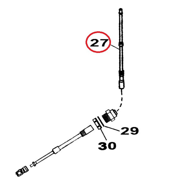YAMAHA OEM Reverse Cable F4X-6149C-11-00