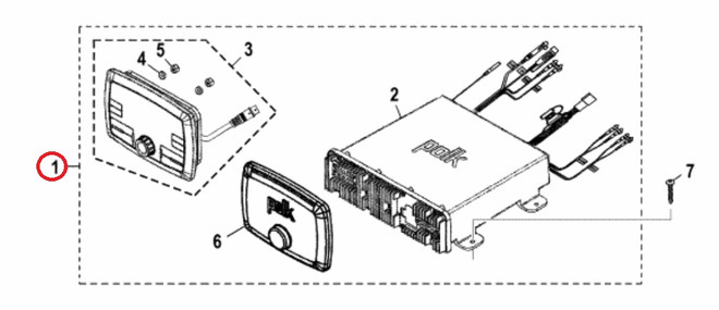 YAMAHA OEM Radio Assembly F3F-U8190-01-00