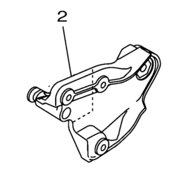 YAMAHA OEM Bracket 2 6ET-R1342-00-00