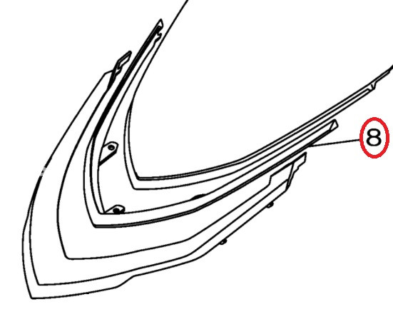 YAMAHA OEM Center Ornament F3P-U517V-90-00