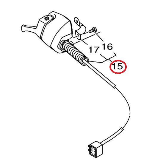 YAMAHA OEM Throttle Lever Complete F4P-14305-01-00