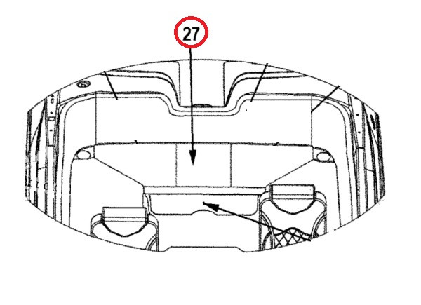 YAMAHA OEM Rear Cushion Seat F3F-U3724-G0-00