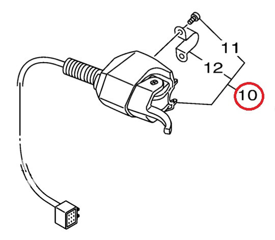 YAMAHA OEM Shift Lever Assembly F4P-26411-01-00