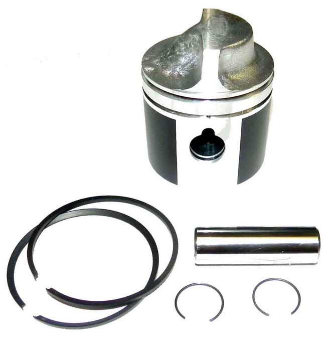 WSM Piston Kit Johnson / Evinrude 9.9 / 15 Hp Cross Flow 74-92 .010 100-101-04K