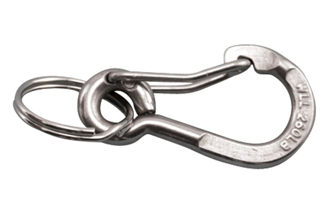 Suncor Spring Clip with Key Ring 2-3/8" 316 Stainless Steel S0185-KR60
