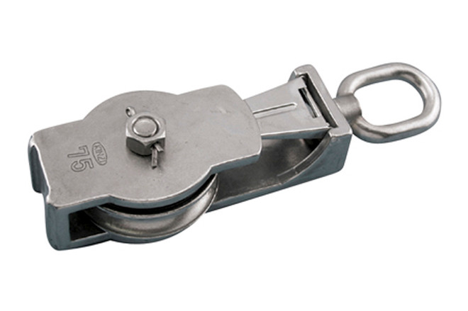Suncor Seine Block with Eye Rope 316 Stainless Steel S0427-0