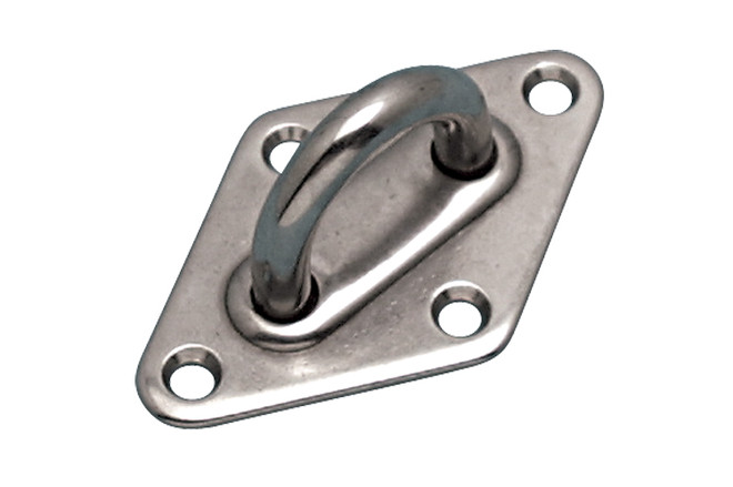 Suncor Stamped Diamond Pad Eye 3-1/4" 304 Stainless Steel S3703-1002