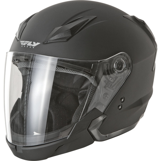 FLY Racing Tourist Solid Helmet Matte Black 73-8101