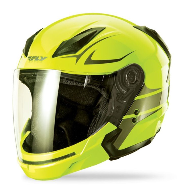 FLY Racing Tourist Vista Helmet Hi-Viz/Gunmetal NF73-8106