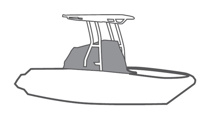 YAMAHA OEM 252 FSH SPT, 255 FSH SPT E 2021+ 255 FSH SPT H 2024+ Boat Center Console Cover Black 25 FT MAR-25FSH-CC-21