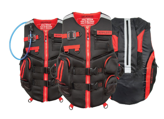 YAMAHA LRE Helmsman Adult Utility PFD QBV-HNULT(BK/GR)(XS-2X)