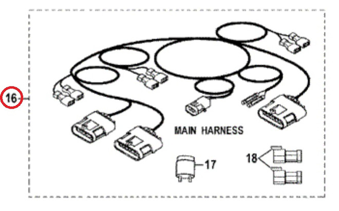 YAMAHA OEM Wire Harness 9 F4Y-U827L-10-00