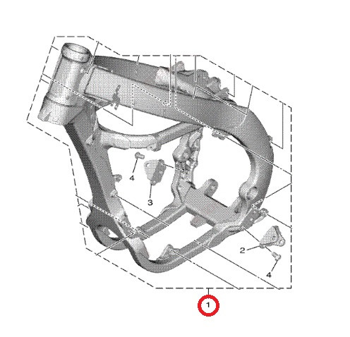 YAMAHA OEM Front Frame Complete B2W-21101-01-00