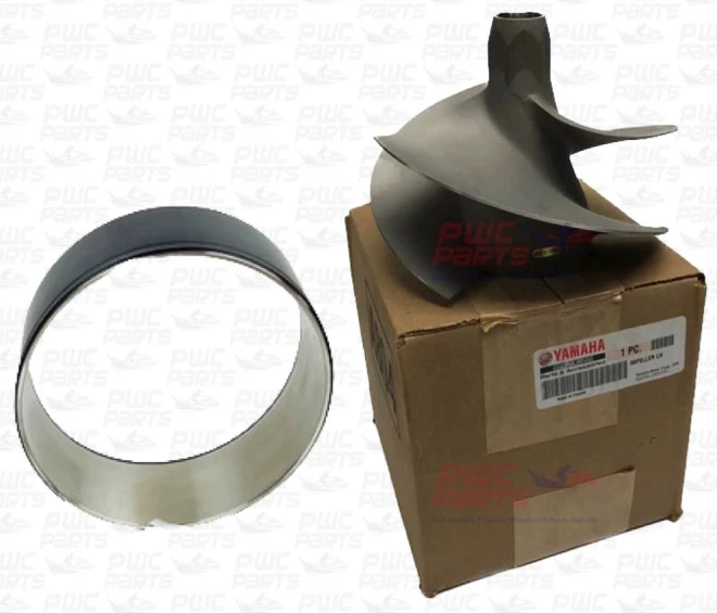 YAMAHA OEM Impeller and Stainless Wear Ring Sleeve 6HH-R1337-00-00 6LE-R1321-00-00 2024-2026 FX HO / FX Cruiser HO / GP HO / VX Cruiser HO / VX Limited HO