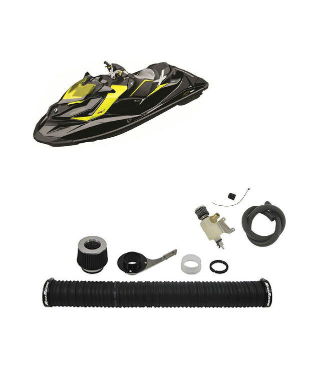 SeaDoo 2012+ RXP-X 260HP RIVA Power Filter w/ Catch Can Kit ADD 1-2+MPH RS13110 / RS19050-BCC