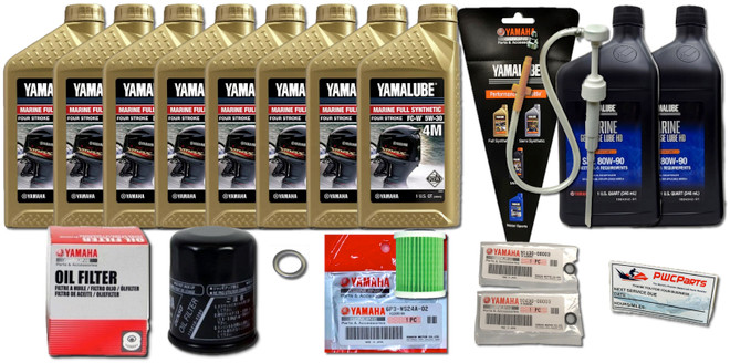 YAMAHA 5W30 Outboard Oil Change Maint Kit LUB-MRNSH-KT-05 VF250 VF225 VF200