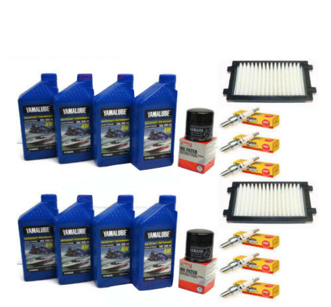 YAMAHA 2017+ AR210 SX210 Boat Oil Change Maint Kit w/ NGK Spark Plugs Air Filter PWC-TR1-TWIN KIT #4