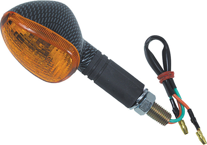 Fire Power Oval Marker Light Rear Carbon - 60-1352