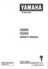 YAMAHA OEM Owner's Manual 1999 - V200X/V225X - LIT-18626-03-28 Models MV200TLR, MV225TLR, V200TLRX, V225TLRX, V6 2.6L EFI