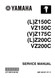 YAMAHA OEM Service Manual - (MFG 2004-2014) (L)Z150C/ VZ150C/ (V)Z175C/ (L)Z200C/ VZ200C - LIT-18616-02-82 Models LZ150TXR, LZ150TXRC, LZ150TXRD, LZ200TXR, LZ200TXRC, LZ200TXRD, MLZ150TXR, MLZ200TXR, MVZ150TLR, MVZ 175TLR