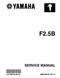 YAMAHA OEM Service Manual 2003 - F2.5B - LIT-18616-02-42 Models F2.5, F2.5MSHB, MF2.5MSH