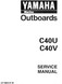 YAMAHA OEM Service Manual - 40hp 2 Stroke - LIT-18616-01-50 Models C40ELR, C40ELRU, C40ELRV, C40ESH, C40ESHV, C40MSH, C40MSHU, C40MSHV, C40PLR, C40PLRU, C40PLRV, C40TL R, C40TLRV, MC40ELRU, MC40ELRV, MC40ESHV, MC40MSHU