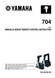 YAMAHA OEM Accessory Installation Instructions - 704 Binnacle Remote Controls - 704-28199-P0