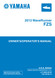 YAMAHA OEM Owner's/ Operator's Manual 2013 - FZS - LIT-18626-09-80 Models GX1800A-MA, GX1800A-MB