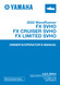YAMAHA OEM Owner's Manual - (MFG 2022) FX SVHO / FX Cruiser SVHO / FX Limited SVHO - LIT-18626-13-38 Models FX1800E-X, FX1800D-X, FX1800C-XA, FX1800B-XA, FX1800C-XB, FX1800B-XB, FX1800A-X