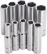 PERFORMANCE TOOL 1/4 Metric Socket Set 4 mm, Chrome for PWC / Personal Watercraft | W36400 | 117-1070