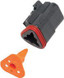 NAMZ CUSTOM CYCLE Deutsch DT Plug And Wedgelock Gray for PWC / Personal Watercraft | DP-3B | 850-08019