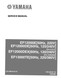 YAMAHA OEM Service Manual - EF12000E - LIT-19616-01-01 Models EF12000DEX