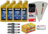 PWC-YM-0480-KIT YAMAHA 1.8L HO SHO Full-Synthetic 4W QBL-10W40-4W-12 Oil Change Kit w/Filter FX-HO VXR VXS FZ-SHO FZR FZS 69J-13440-03-00 NGK Spark Plugs Maintenance Kit