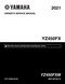 YAMAHA OEM Owner's / Service Manual - 2021 YZ450FX - LIT-11626-34-52 Models YZ450FXM