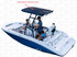 Yamaha OEM T-Top Bimini Canopy Canvas - 2020 190fsh Sport / 2020 195fsh Sport F6B-U318C-00-00
