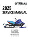 YAMAHA OEM Service Manual - 2025 SNOSCOOT ES - LIT-12618-04-06 Models SXR2NESR, SXR2NESL