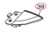 YAMAHA OEM Mirror Assembly 1 F4P-U590D-30-00
