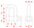 Suncor Chain Shackle FS With Screw Pin 316-NM Stainless Steel S0115-FS