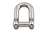 Suncor Straight D Shackle with No Snag Pin 316 Stainless Steel S0115-NS