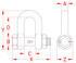 Suncor US Bolt Chain Shackle FS 316-NM Stainless Steel S0115-SA-US